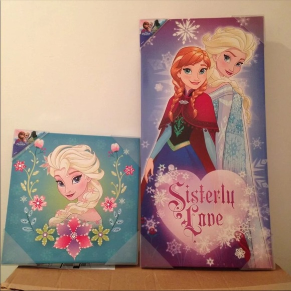 Disney Princess Frozen girls bedroom decor set lot